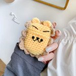 Wholesale Cute Design Cartoon Handcraft Wool Fabric Cover Skin for Airpod (1 / 2) Charging Case (Lion)